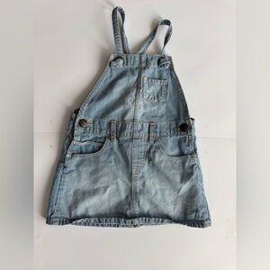 Oshkosh B’gosh Pinstripe Overall Dress 2T Fun Strap